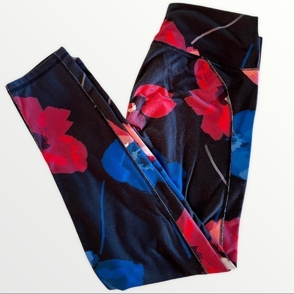 𝅺FABLETICS leggings medium bright flowers - Picture 2 of 5